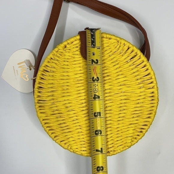 imoshionusa Vegan Yellow Basket Crossbody Bag NWT - Picture 3 of 10